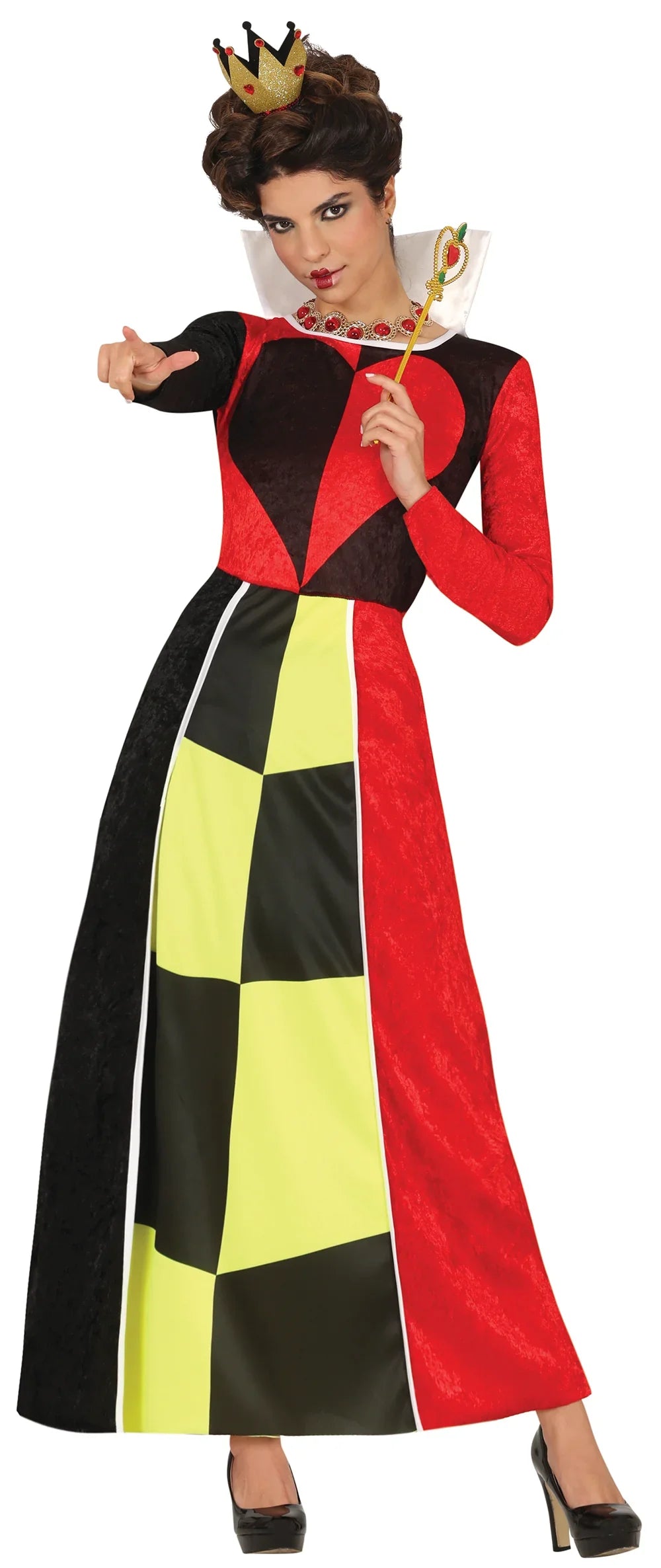 Disfraz de Reina de Corazones de Alicia para Mujer Reina de Corazones Guirca